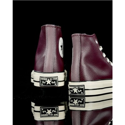 Кожаные высокие кеды Convers*e Chuck 70s ❤️