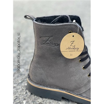 AB.Z. 27001/2 GRIS — С ДВОЙНЫМИ ШНУРКАМИ+PELLE · LUX