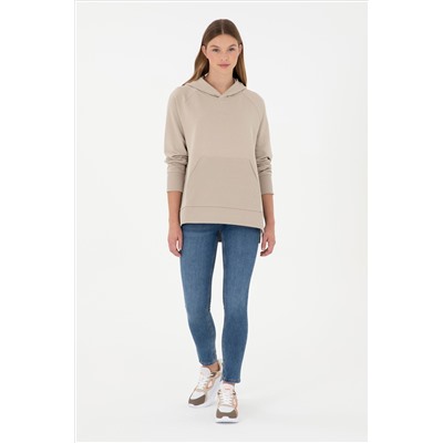 Kadın Taş Kapüşonlu Sweatshirt