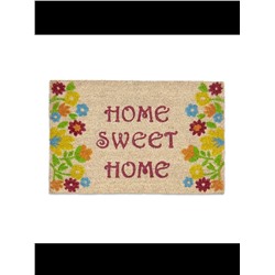 Relaxdays  Fußmatte Sweet Home in Braun - (B)60 x (T)40 cm