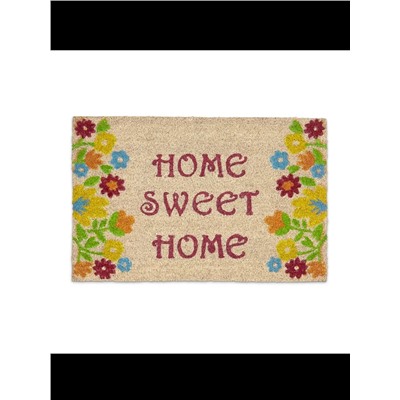 Relaxdays  Fußmatte Sweet Home in Braun - (B)60 x (T)40 cm