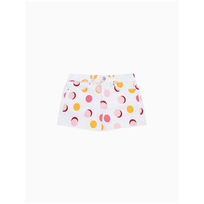 GIRLS DOTTY DENIM SHORTS