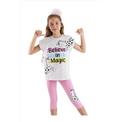 MSHB&G, Believe In Magic Kız Çocuk Yazlık T-shirt Tayt Takım