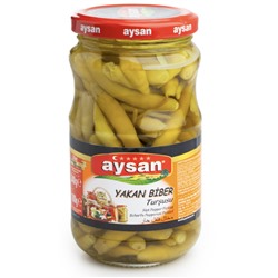 Перец СТРУЧКОВЫЙ острый "Aysan" 340 гр в рассоле (стекло) 1/12
