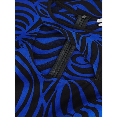 Viskose Kleid mit Muster