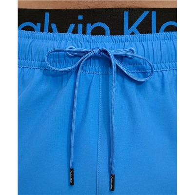 Calvin Klein Men's Logo Elastic Waist Modern Euro 5" Volley Swim Trunks