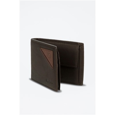 Cartera de piel Striking Marrón