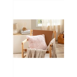 English Home Soft Touch Rabbit Peluş Kırlent Kılıfı 45x45 Cm Pudra 10032903
