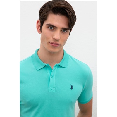 Erkek Mint Basic Polo Yaka Tişört
