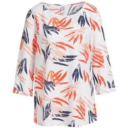 Damen Bluse mit Palmen-Print
