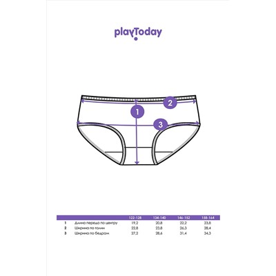 Трусы, 3 шт. PLAYTODAY, 1023311