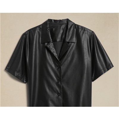 Vegan Leather Shirt