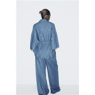PANTALÓN DENIM Z1975 FLUIDO WIDE LEG