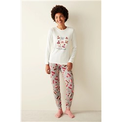 Penti Bere Desenli Termal Pijama Takımı PNM21Z2P23SK-MIX