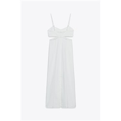 Z1975 MIDI DENIM CUT OUT DRESS
