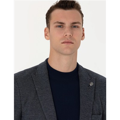 Lacivert Ekstra Slim Fit Spor Takım Elbise