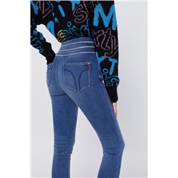 Vaquero skinny fit de tiro alto Azul claro