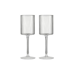 Бокал для белого вина, 310 мл, 2 шт, стекло хрустальное, Полосы, Modern Classic, 62715