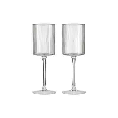 Бокал для белого вина, 310 мл, 2 шт, стекло хрустальное, Полосы, Modern Classic, 62715