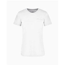 REGULAR FIT T-SHIRT WITH MINI SIGNATURE PRINT IN ASV COTTON