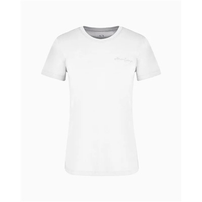 REGULAR FIT T-SHIRT WITH MINI SIGNATURE PRINT IN ASV COTTON
