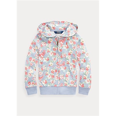 Girls 2-6x Floral French Terry Full-Zip Hoodie