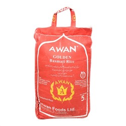 AWAN Golden Steamed basmati rice Рис басмати пропаренный 5кг