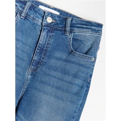 Slim-Jeans mit hoher Leibhöhe