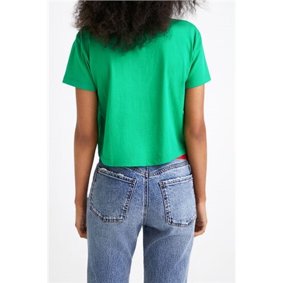 Camiseta cropped arty