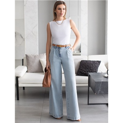 Топ из премиального хлопка с эластаном