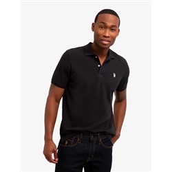 SOLID PIQUE SMALL LOGO POLO SHIRT