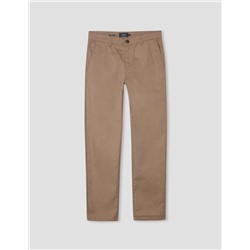 Pantalón de Sarga Regular Fit, Hombre, Beige