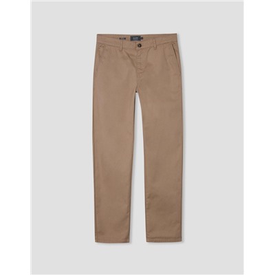 Pantalón de Sarga Regular Fit, Hombre, Beige