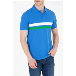 Erkek Saks Polo Yaka Tişört