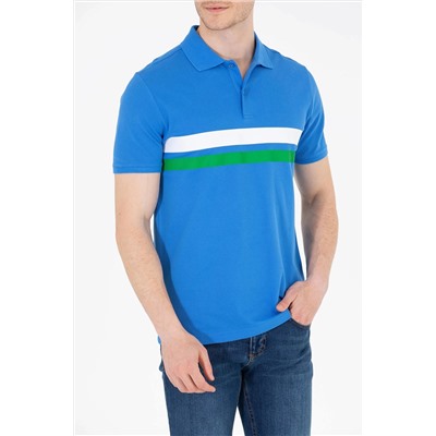 Erkek Saks Polo Yaka Tişört