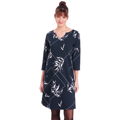 Damen Sweatkleid mit 3/4-Arm