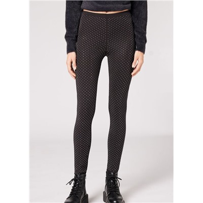 Skinny Leggings mit Allover-Strass