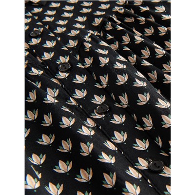 Gemusterte Bluse