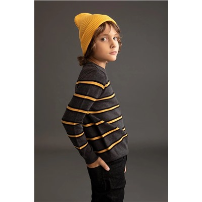 Defacto Erkek Çocuk Regular Fit Bisiklet Yaka Kazak U5185A622WN