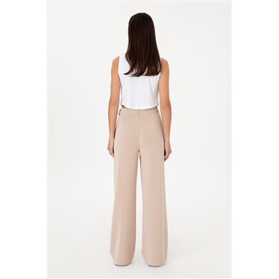 Kadın Camel Modal Karışımlı Örme Pantolon