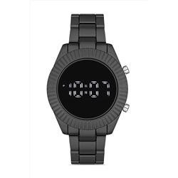 Aqua Di Polo 1987 Erkek Siyah Metal Dijital Led Kol Saati Apwg028801 APWG0288