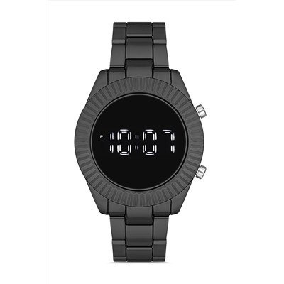 Aqua Di Polo 1987 Erkek Siyah Metal Dijital Led Kol Saati Apwg028801 APWG0288