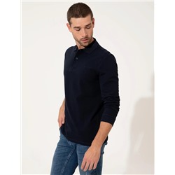 Lacivert Slim Fit Sweatshirt