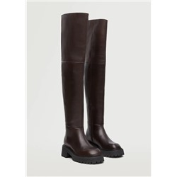 Bota piel suela track -  Mujer | MANGO OUTLET Melilla