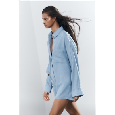 TRF FLUID DENIM JUMPSUIT