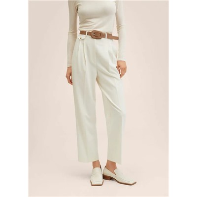 Pantalón recto bolsillos -  Mujer | MANGO OUTLET Melilla