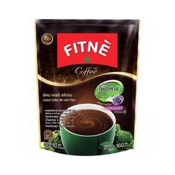 Растворимый диетический кофейный напиток Instant Coffee Mix с черникой и коллагеном Fitne 160 гр / Fitne Instant Coffee Mix Fiber And Collagen Fitne 160g