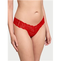 Lace Lace-Up Thong Panty