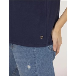 Lacivert Comfort Fit Basic Tişört