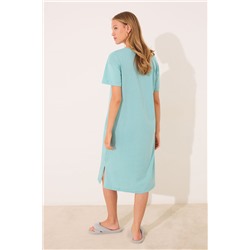 Camisón largo 100% algodón Sebastián verde
